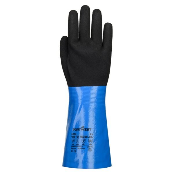 Chemical Gloves Chem-Cut D 350 Nitrile Sandy Gauntlet
